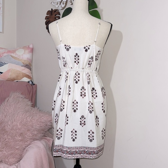 SILK Madewell Sandstar Cami Dress in Vine-floral sz. 2 - Picture 7 of 9